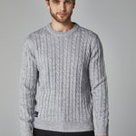 Jersey punto trenzado hombre