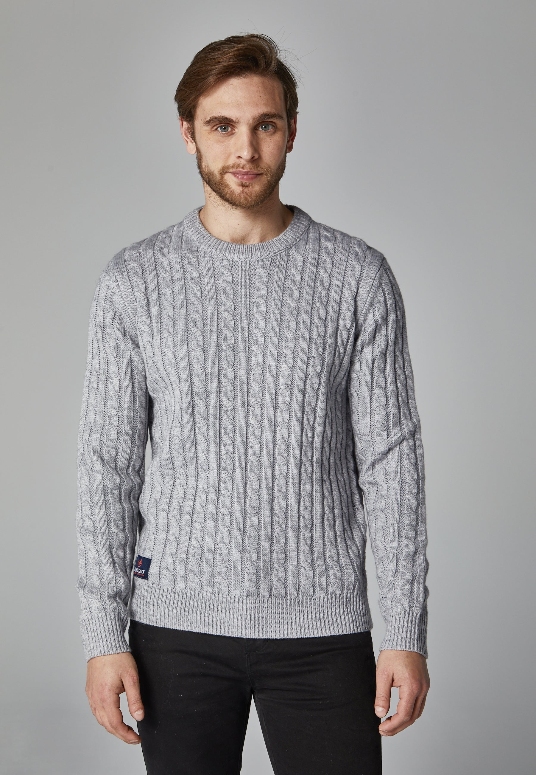 Jersey punto trenzado hombre