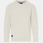 Jersey trenzado cuello vuelto hombre