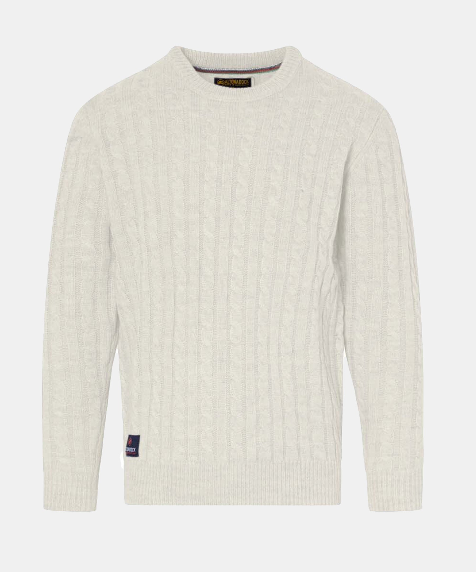 Jersey trenzado cuello vuelto hombre