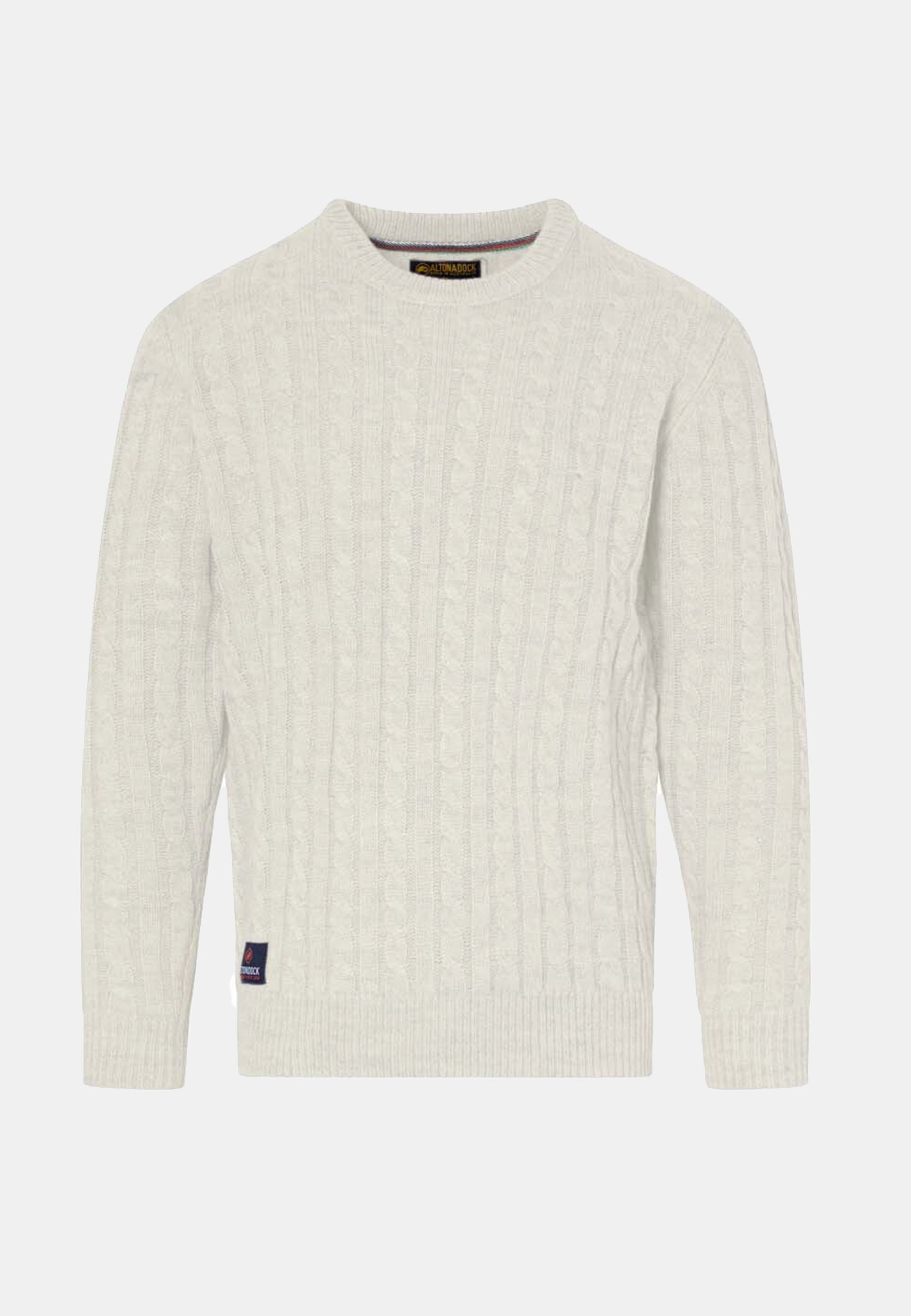 Jersey trenzado cuello vuelto hombre