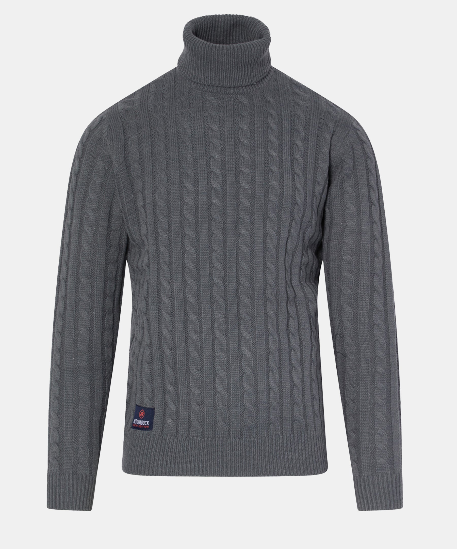 Jersey trenzado cuello vuelto hombre