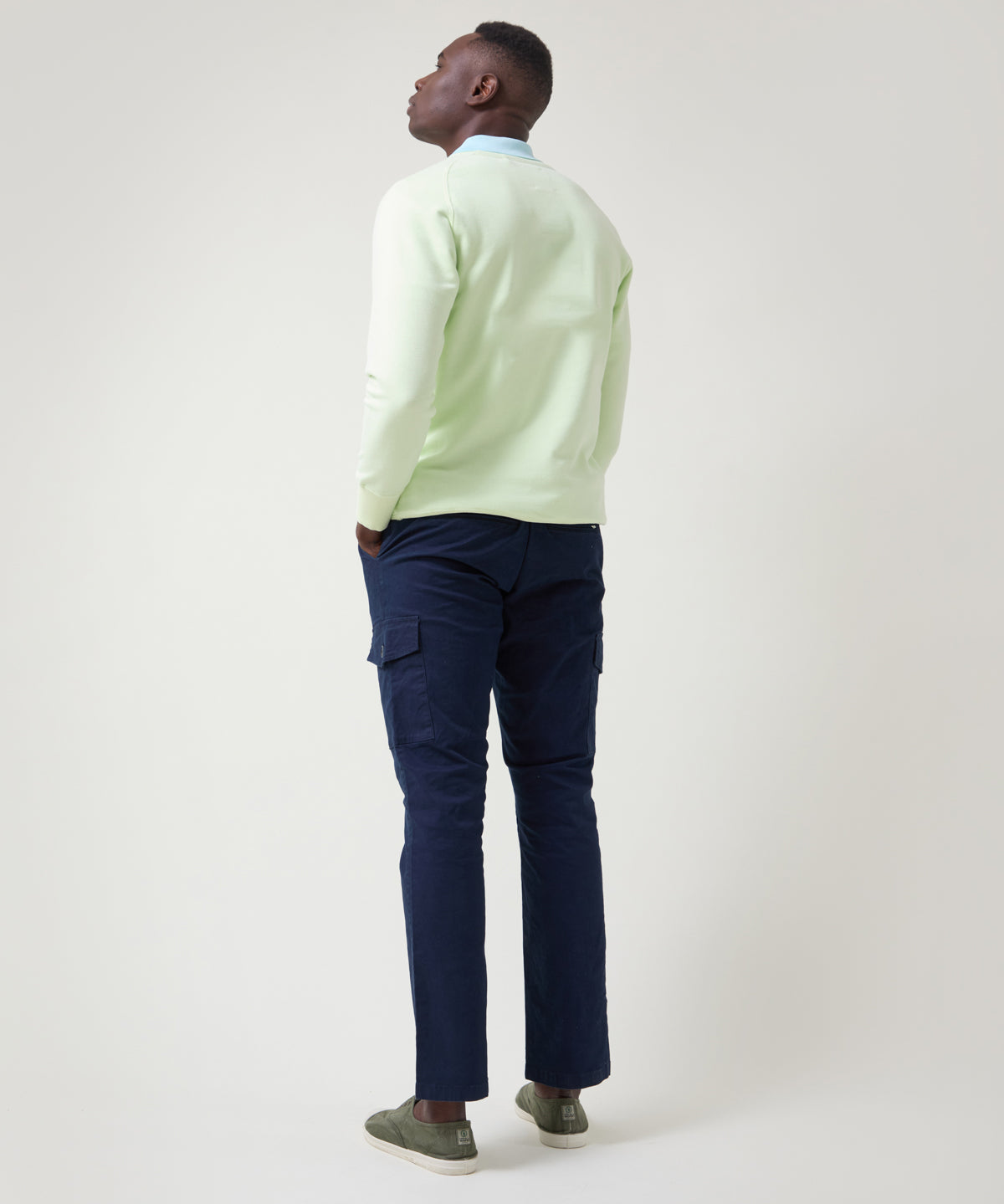 Pantalón cargo azul hombre