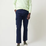 Pantalón cargo azul hombre
