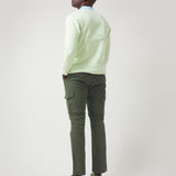 Pantalón cargo verde hombre