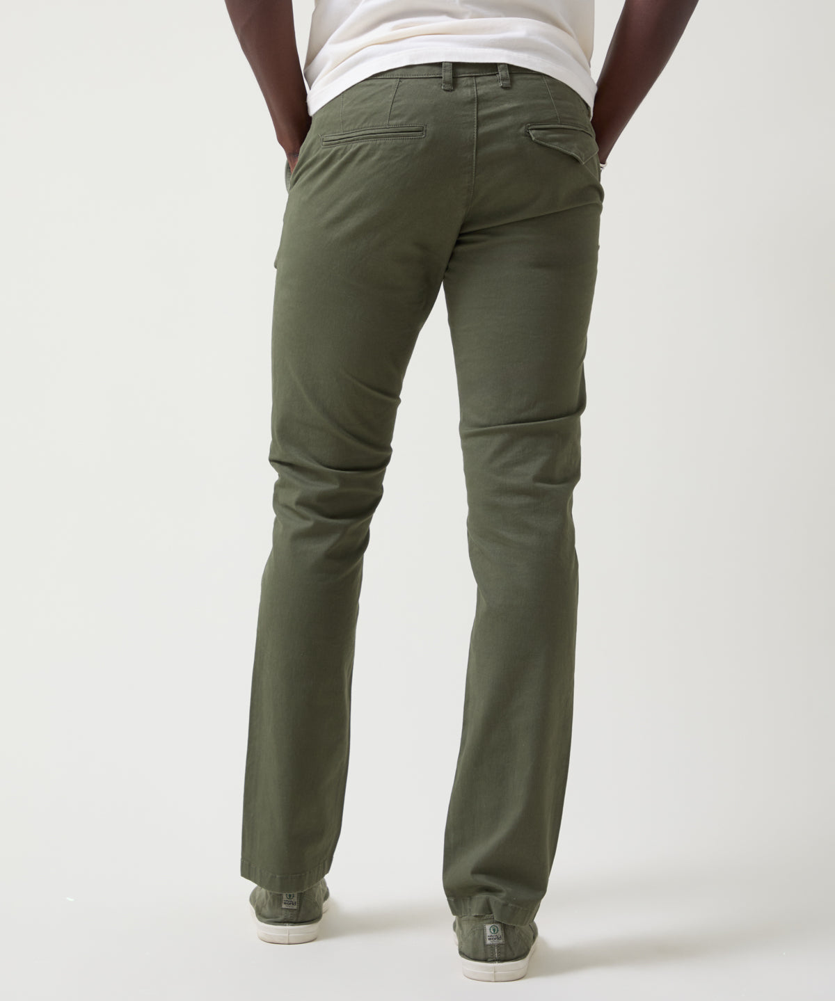 Pantalón chino verde hombre