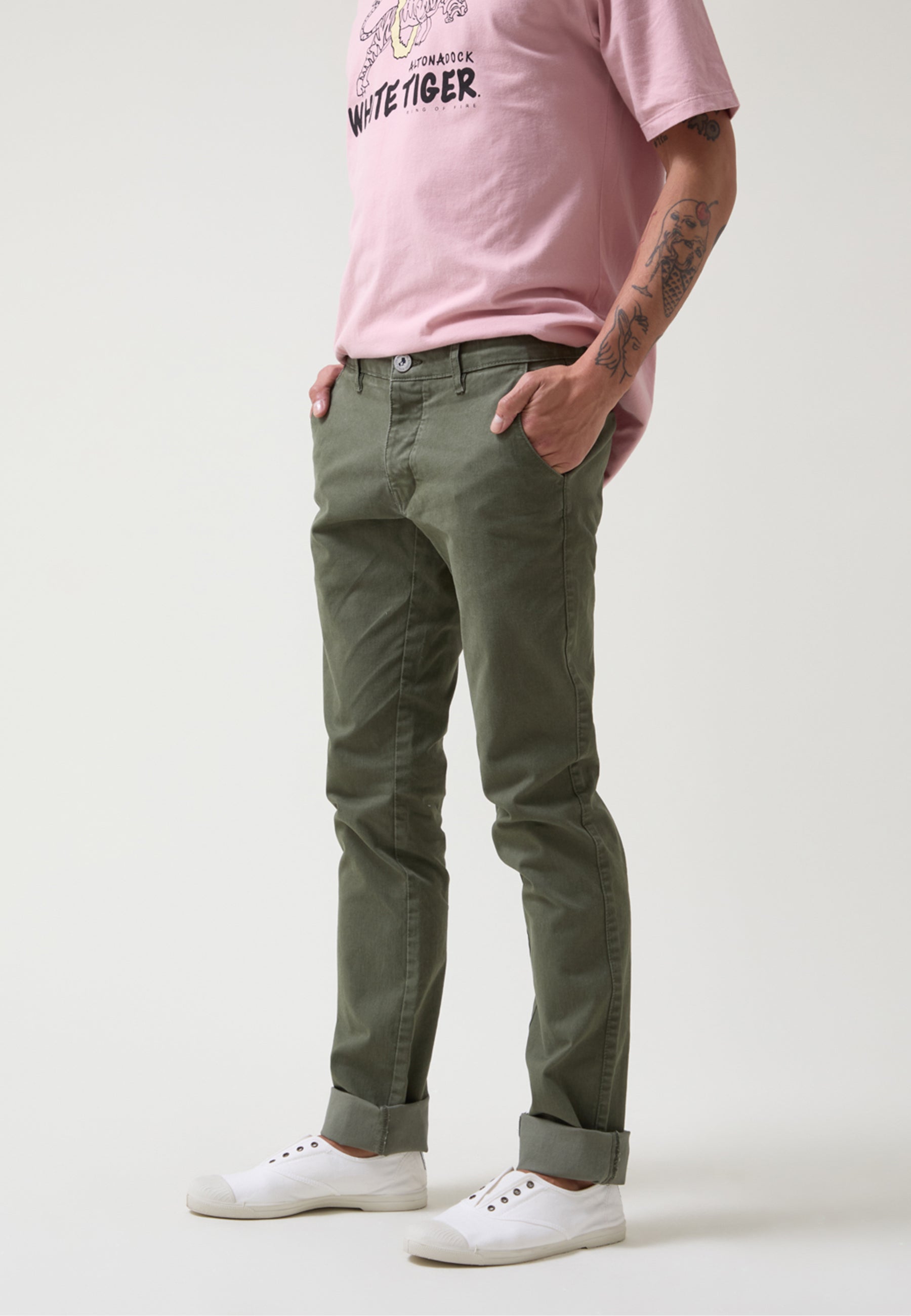 Pantalón regular para hombre