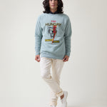 Sudadera azul para hombre