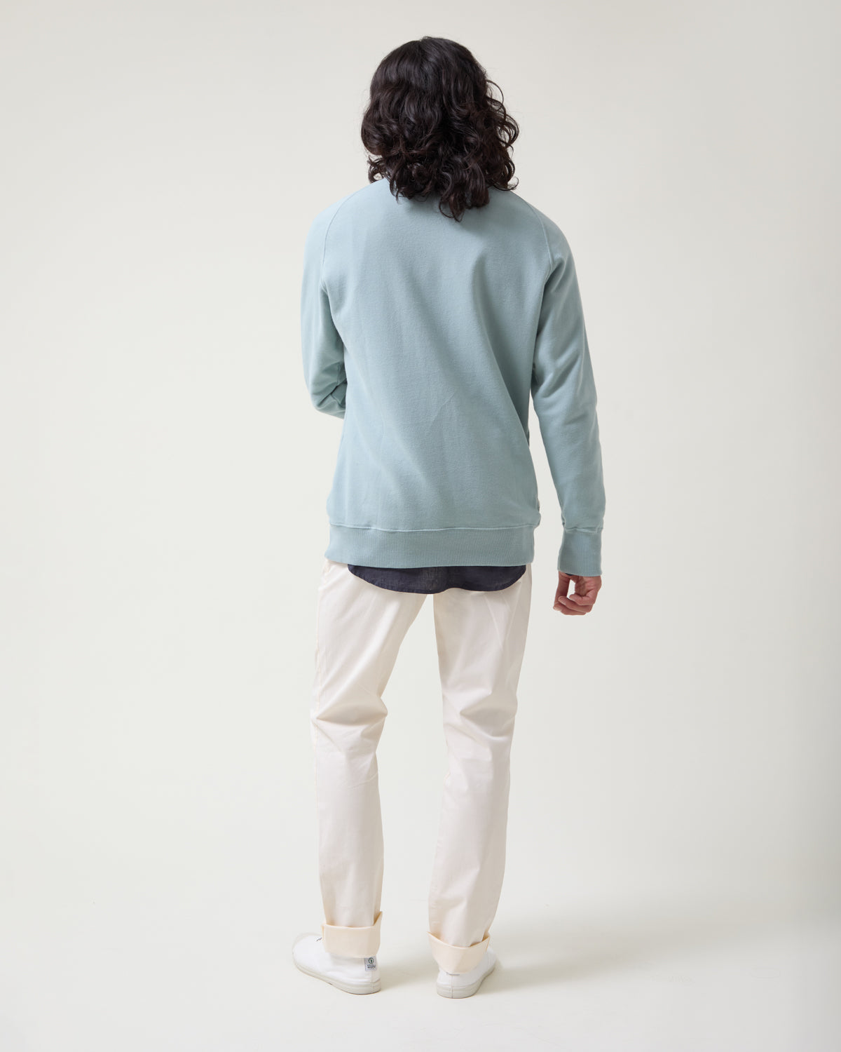 Sudadera azul slim fit