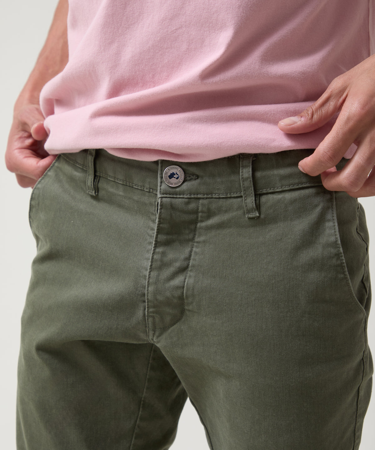 pantalon chino verde