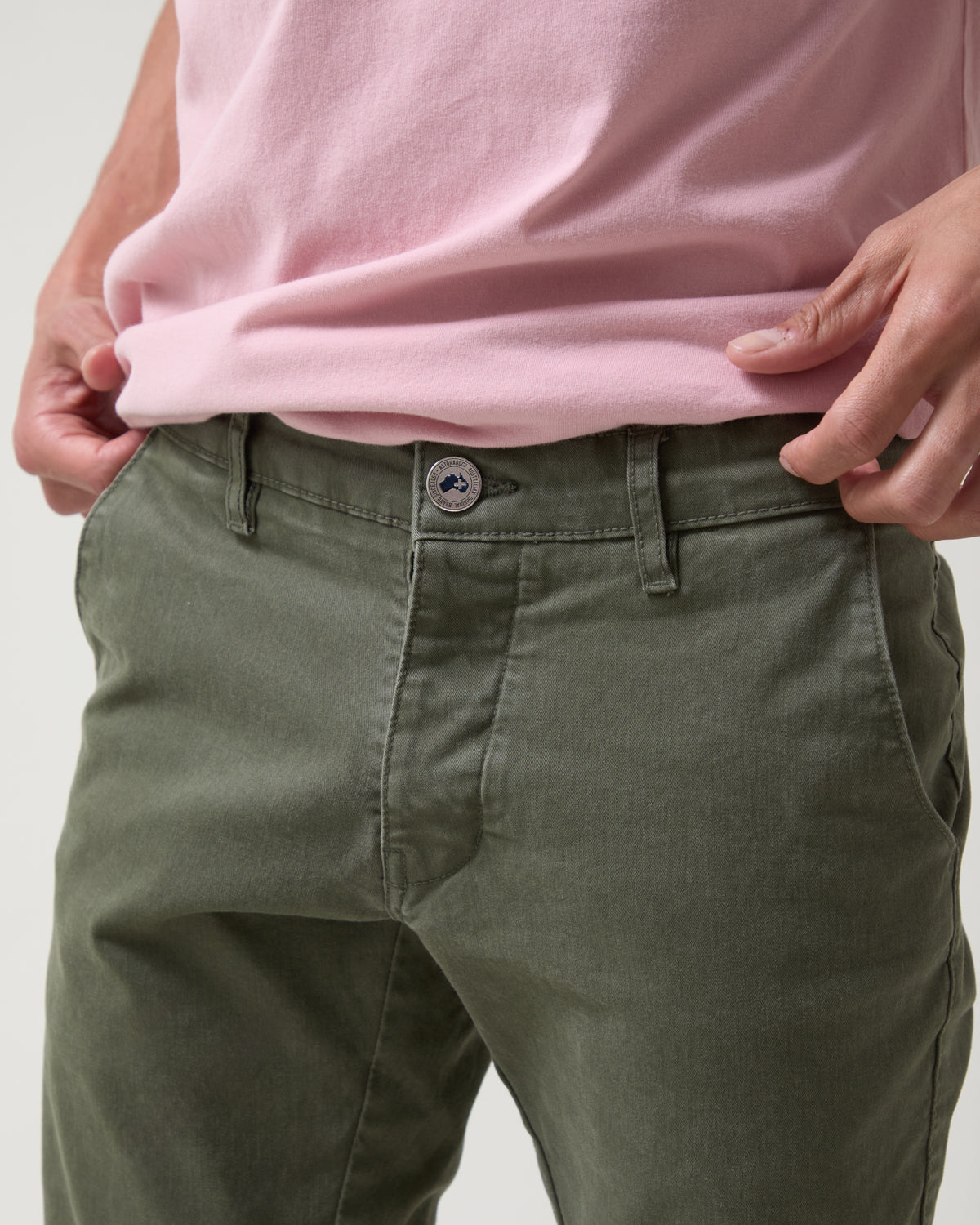 pantalon chino verde