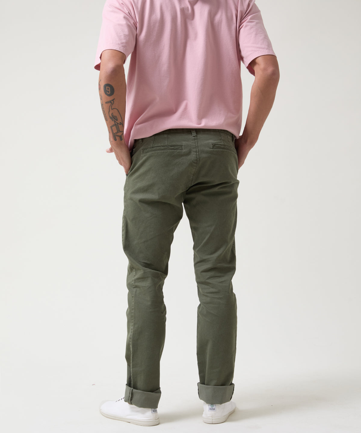 pantalon chino hombre verde