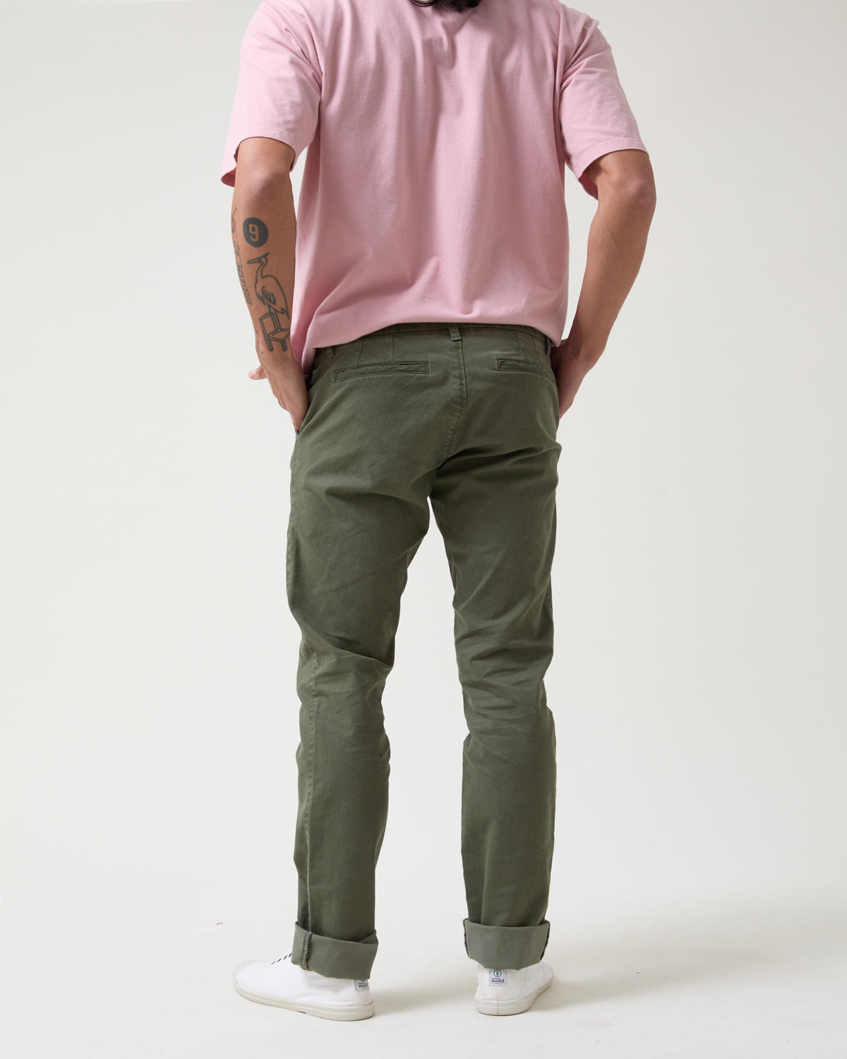 pantalon chino hombre verde